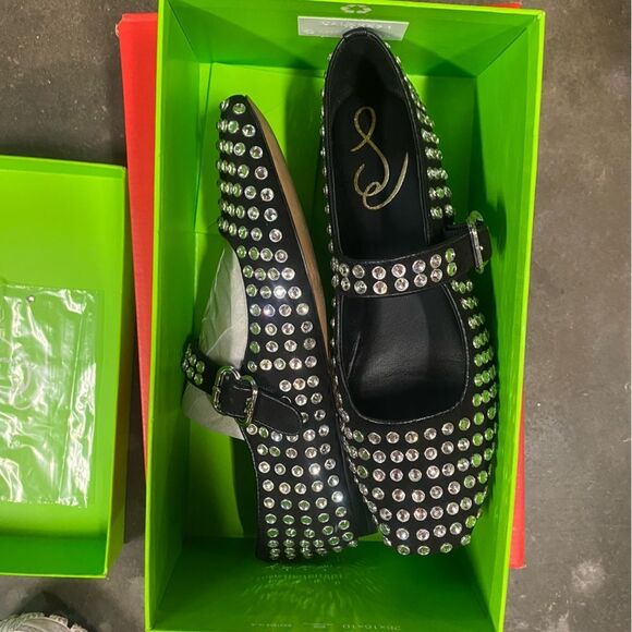 Sam Edelman Michaela Gem Flats Black
Crystal Stud Mary Jane’s shoes Revolve 6.5 - Picture 3 of 12